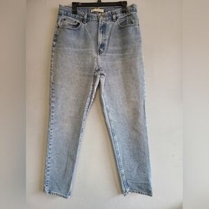 Vintage women's 16R light wash denim jeans cotton Mom tapered high rise